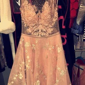 pink prom dress